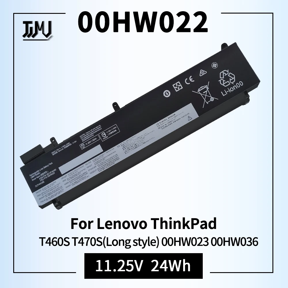 

24Wh 00HW022 SB10F46460 Battery for Lenovo ThinkPad T460s T470s Series 00HW023 SB10F46461 00HW036 SB10F46474 00HW037 SB10F46475