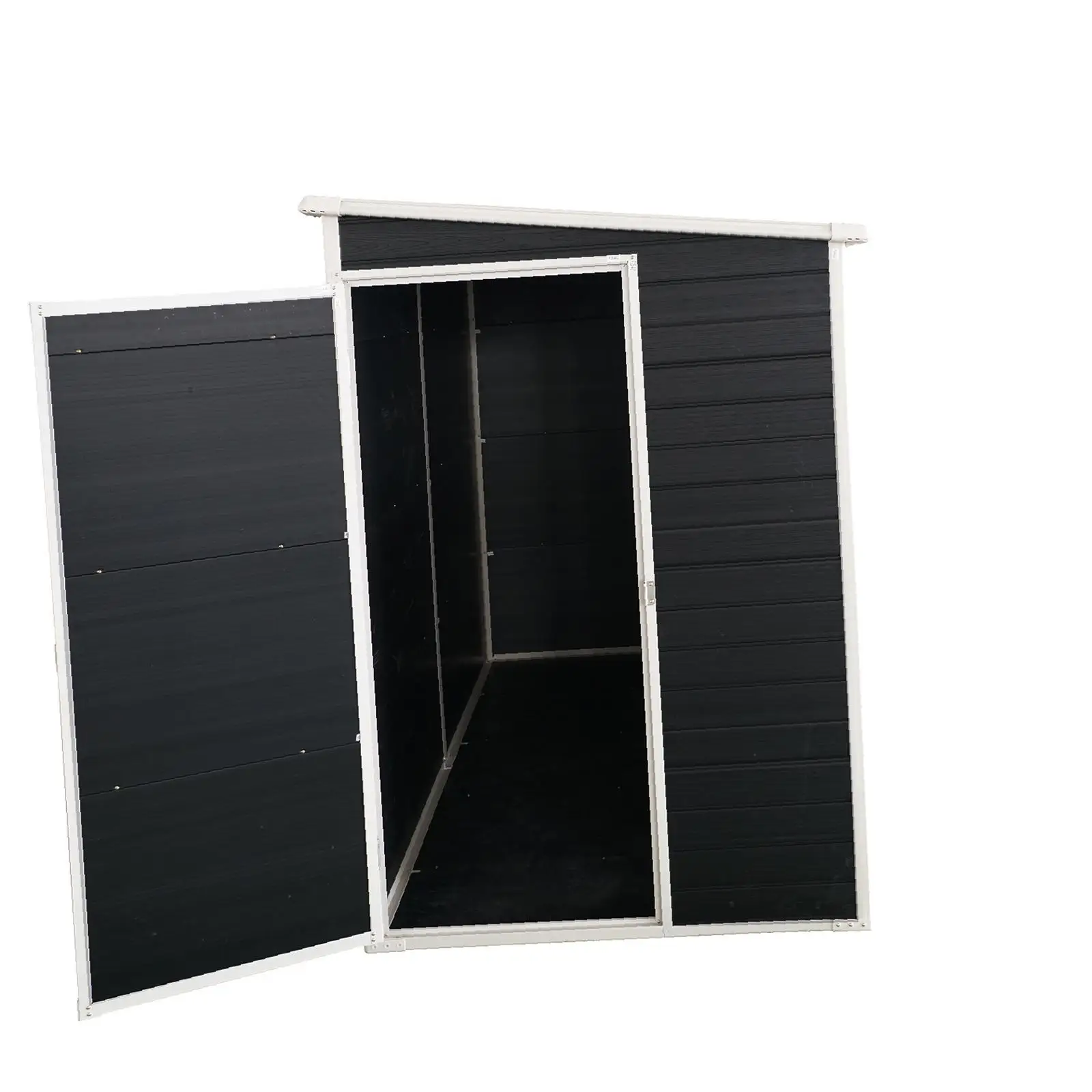 

Садовый садовый сарай из смолы длиной 8x4 фута с пол и 2, пластиковый дворик