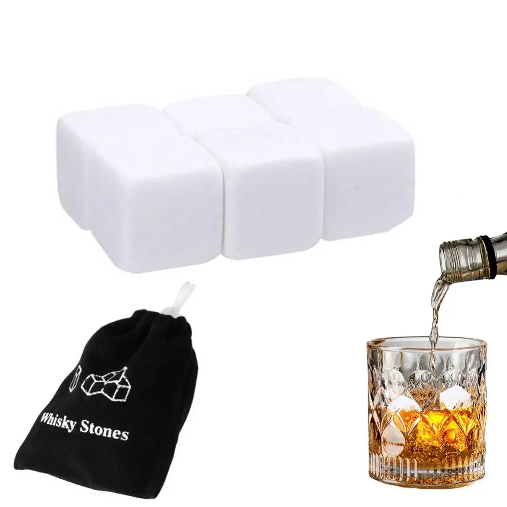 Natural Granite Whiskey Stones Sipping Whisky Stone Wine Rocks Cooler Wedding Gift Favor Christmas Bar accessories