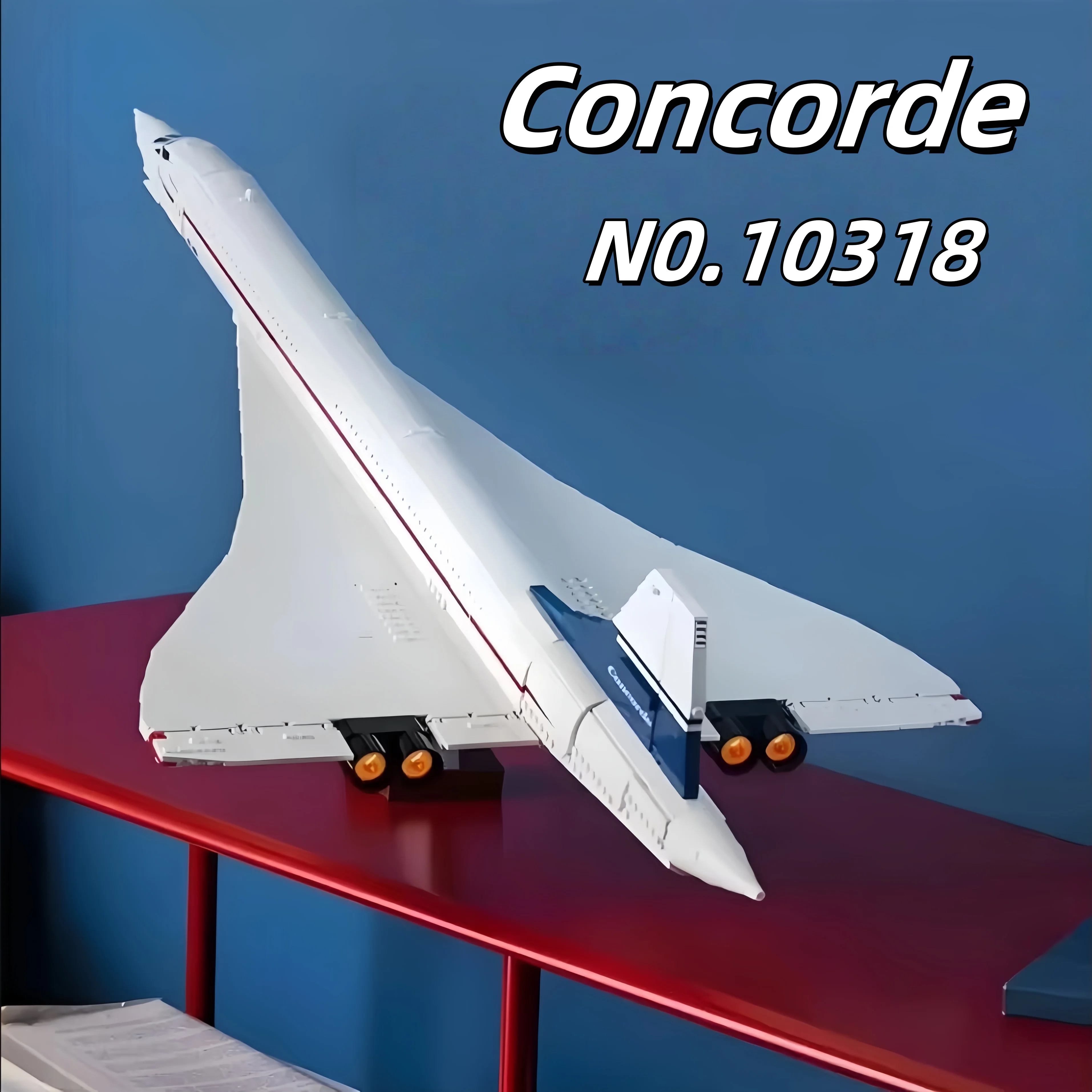 2025 طقم بناء ايرباص كونكورد طائرة أسرع من الصوت مكوك الفضاء 10318 نموذج لعبة تعليمية هدايا عيد الميلاد وعيد الميلاد #1