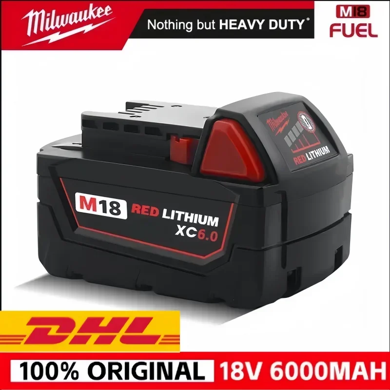 

100% Original Milwaukee M18 18V rechargeable5lithium-ion 13battery M18B6 5000mAh-6000mAh,48-11-1860 Milwaukee tool batter