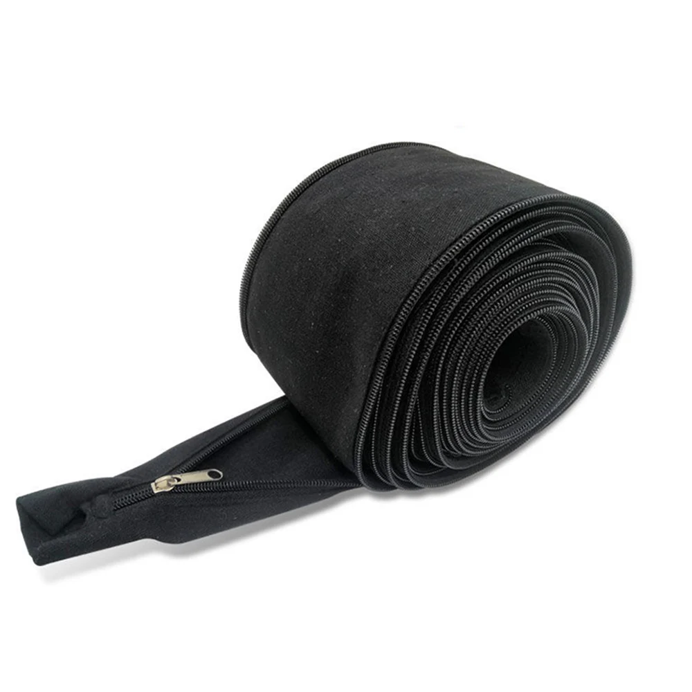 9.5m Welding Gun Cable Protective Sleeve 6cm Dia Denim Anti-scald Zippered Sleeve Welding Torch Cable Cover TIG Accessories