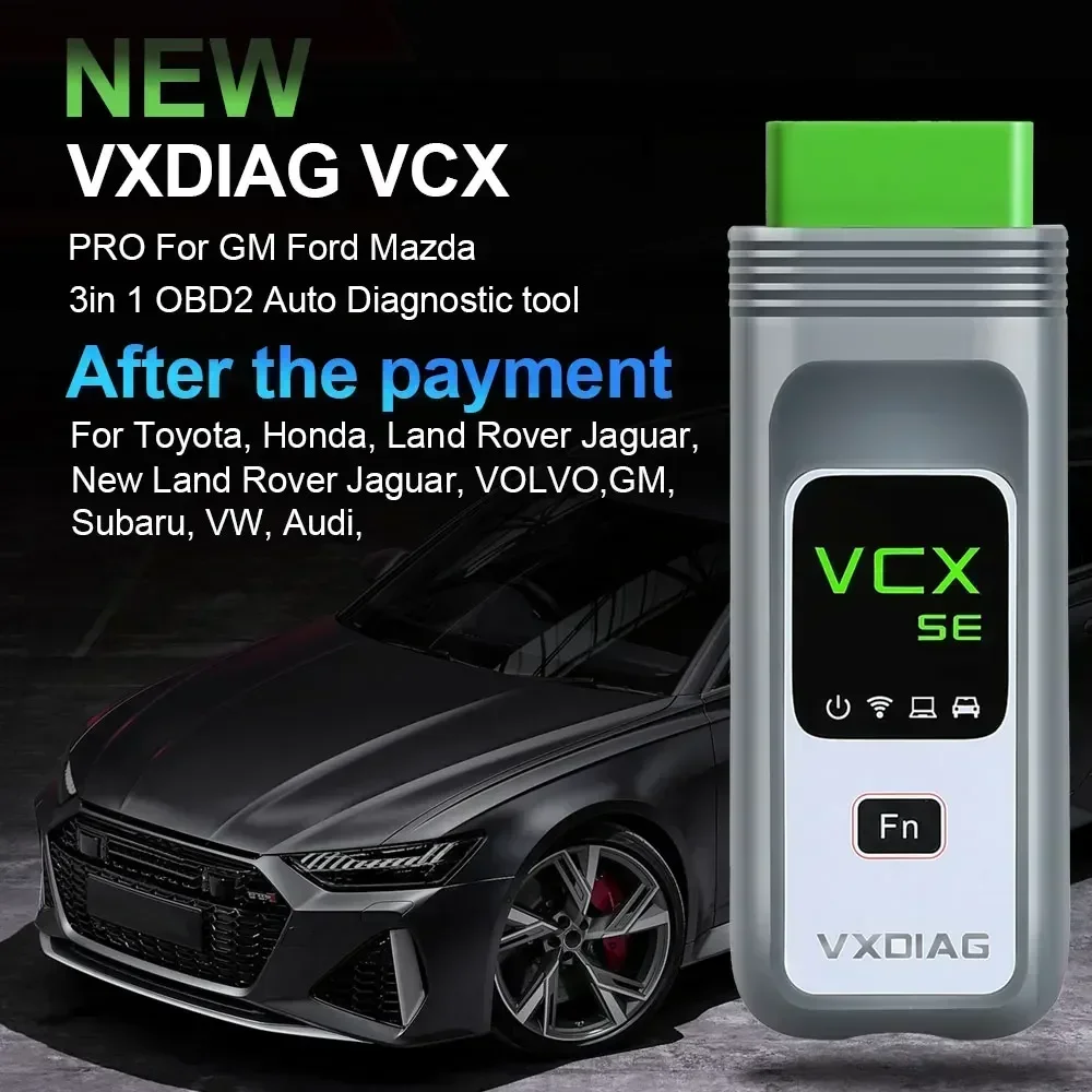 VXDIAG VCX SE Pro Diagnostic Tool 3 in 1 Free Car Software for GM / Ford /Mazda / VW /Audi / Honda /Volvo/Toyota/JLR/Subaru