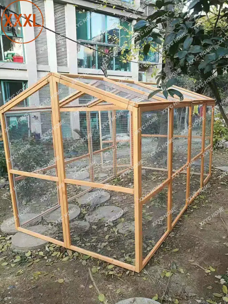 Chicken Cage Pet Cage Duck Coop Pigeon Rabbit Cage Net Frame Indoor and Outdoor Cat Dog Cage Chicken Coop House