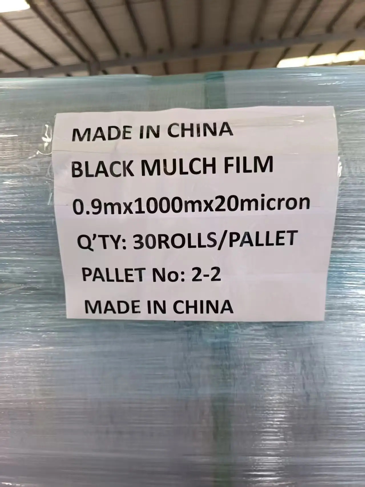 2025 Landwirtschaftliche Folie, 100 % reines Material, LLDPE, Anti-UV-Mulchfolie für die Landwirtschaft