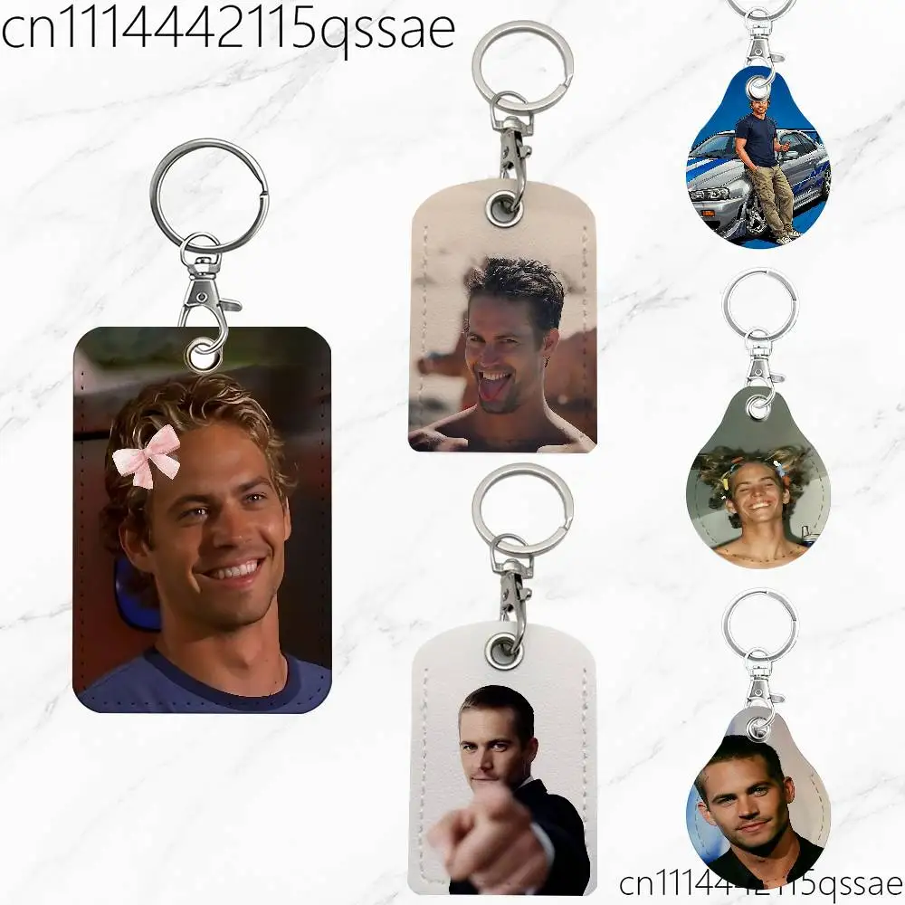 FOR Paul Walker For AirTag Case Card Sleeve Holder ID Credit Bank Access Keychain For Air Tag Shell