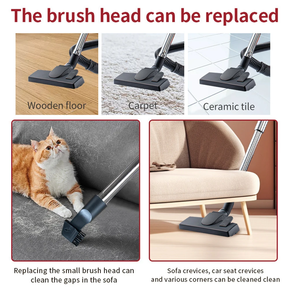 مكنسة كهربائية محمولة مزدوجة الاستخدام للرطب والجاف بقدرة 3600 وات، قوة شفط قوية للسيارة، مكنسة كهربائية منزلية، مجفف شعر للحيوانات الأليفة