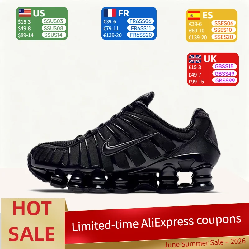 Tênis Nike Shox TL Durável, Casual, de Cano Baixo, com Amortecimento, Confortável para Caminhada na Cidade, Feminino AR3566-002