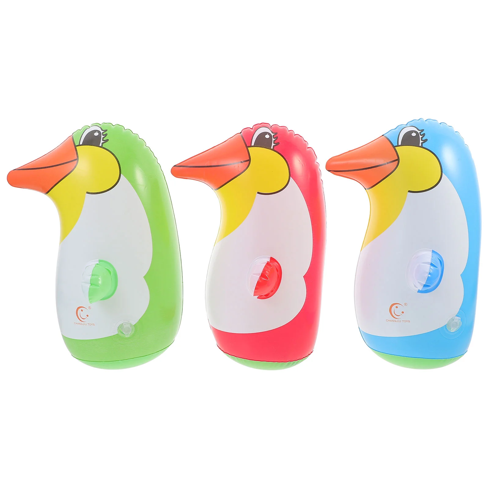 3 Pcs Penguin Kids Punching Toy Tumbler for Christmas Child