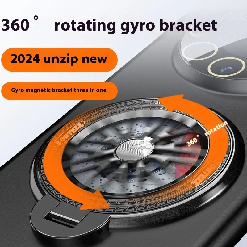 

Magnetic Mobile Phone Finger Holder 360 Rotation Adjustable Metallic Finish Back Adhesive Sticker Desk Car Anti-Drop Bracket New