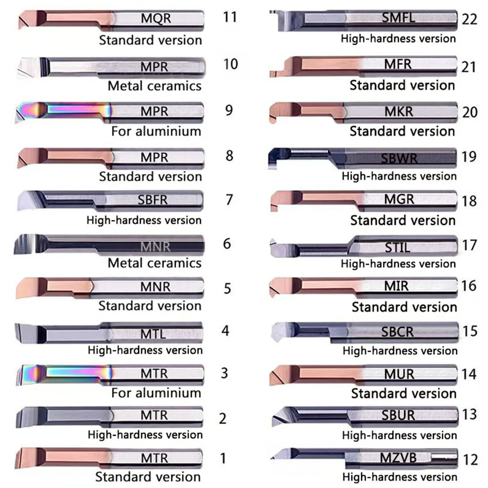 HRC60 MTR0.9/1/1.2/1.5/1.6/1.8 MTR2/2.3/2.5/2.8 MTR3/3.5/4/4.5/5/5.5/6 Alat Pembuat Lubang Dalam Berukuran Kecil Alat Karbida Batang Pembuat Lubang