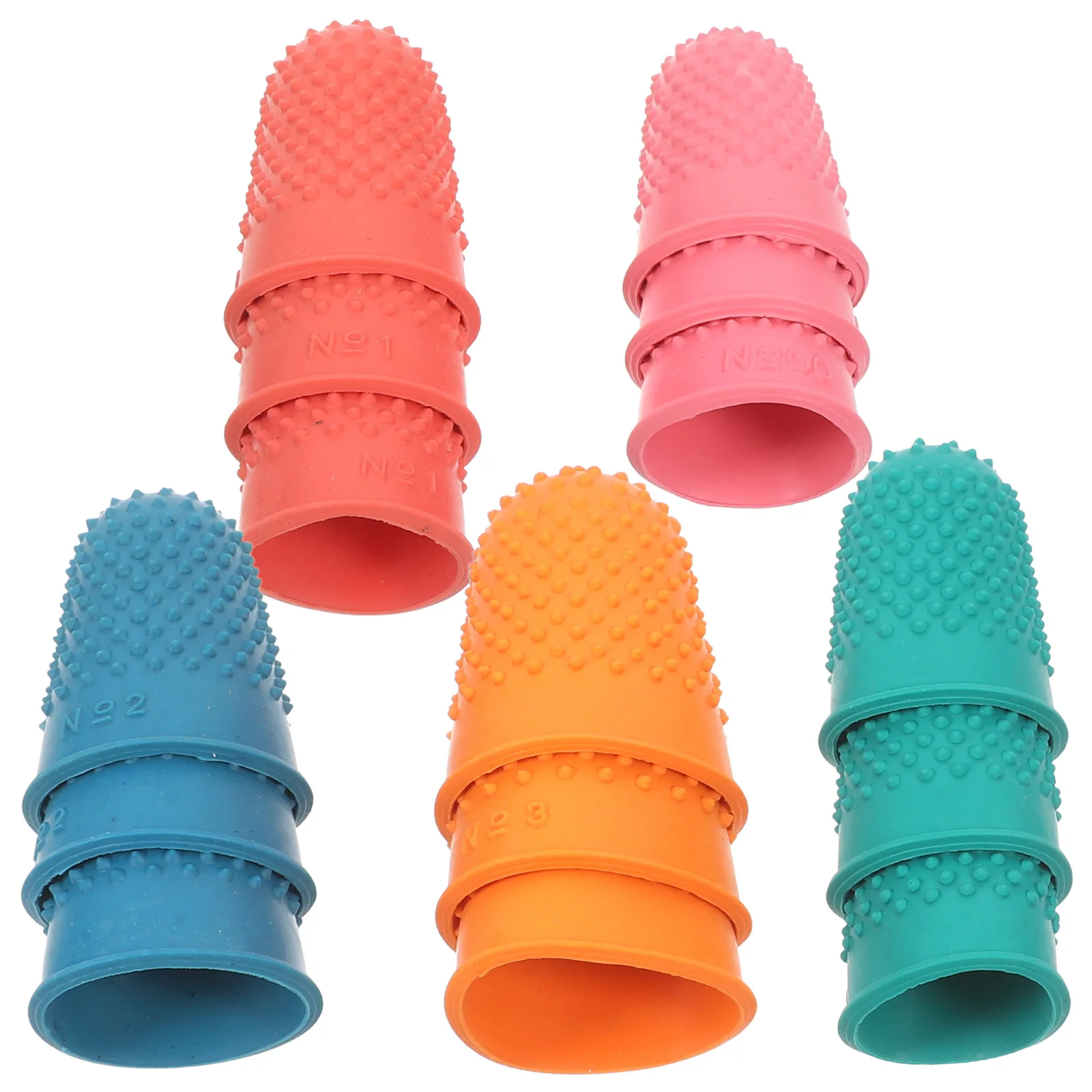 15Pcs Rubber Finger Guards Reusable Protective Covers for Money Counting Writing Sorting Gaming Hot Glue Finger Tip Sleeves