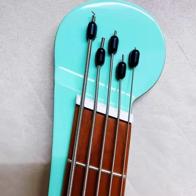 Fan Piece Five-string Headless Electric Bass Guitar for Low-pitched Instruments Portable for Performance and Practice
