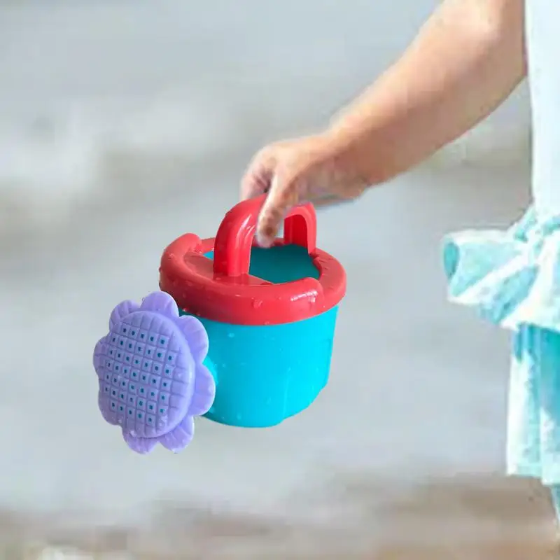 Sunflower Watering Can Mini Handheld Spray Bath Toys for Kids Summer Beach Sand Toys Small Outdoor Garden Plants Watering Can