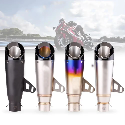 Imagen 1 del producto Para Kawasaki Ninja Z900 Honda CB650R Yamaha R3 51mm silenciador de Escape para motocicleta tubo de Escape 335mm de longitud