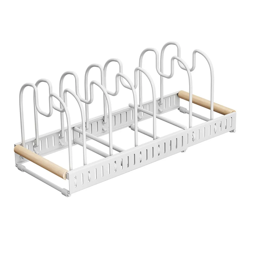 

Кухонные стеллажи регулируемой длины, органайзер, функция органайзера, многофункциональный держатель для крышки кастрюли, расширяемые расширяемые стеллажи для кастрюль