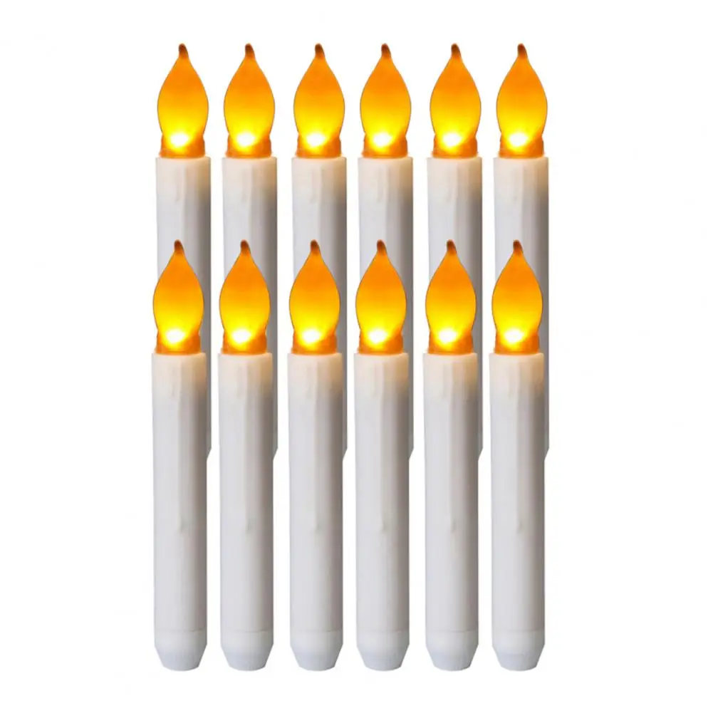 

Electronic Candle with Flickering Flame Realistic Flickering Flame with Remote Timer for Holiday Atmosphere