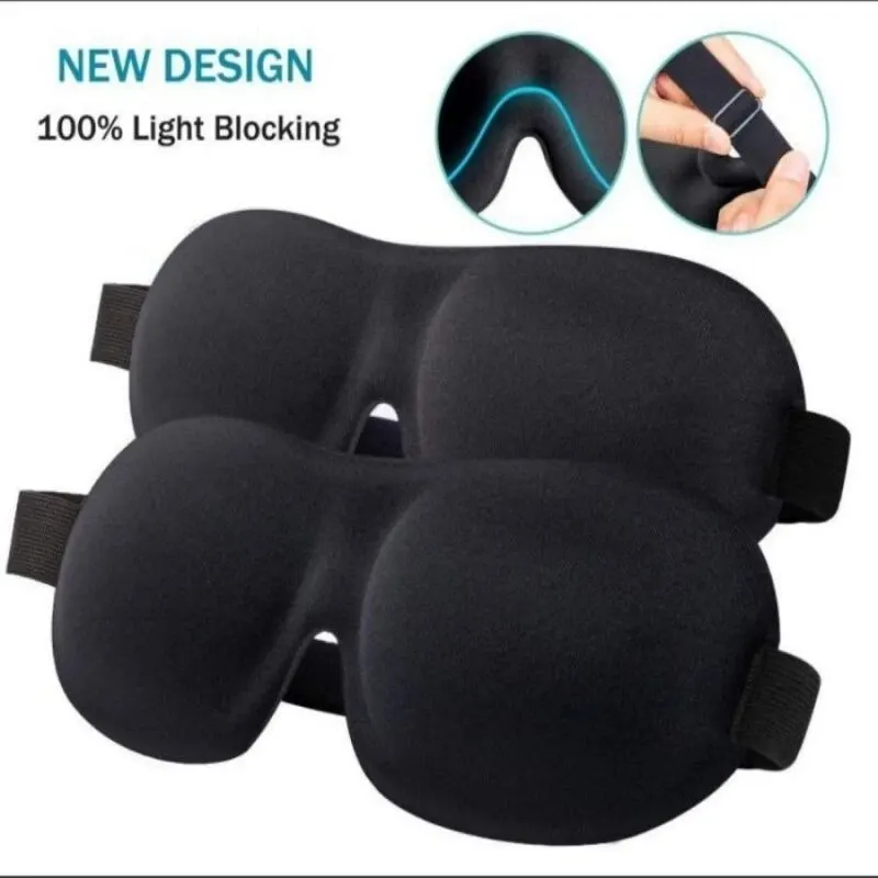 3D Non-Marking Three-Dimensional Eye Mask Without Nose Simple Solid Color Blackout Sleep Students Lunch Break Eye Masks