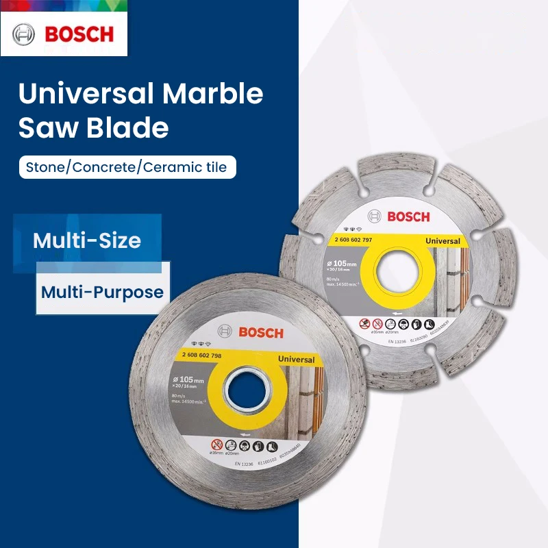 

Bosch Universal Cutting Wheel 105/110/125/150180/230mm diameter Cut Off Wheels for Marble Cutting Machine