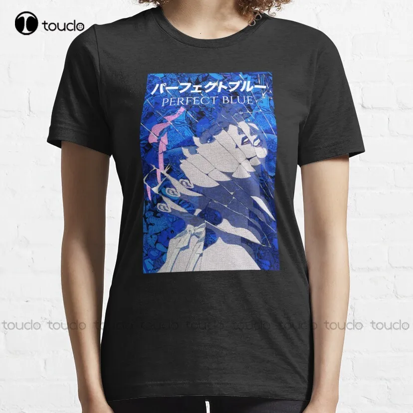 Perfect Blue Fan Art Perfect Blue Fan Art Anime Manga Japan Japanese Movie T-Shirt Mens Black Shirt Custom Aldult Teen Unisex