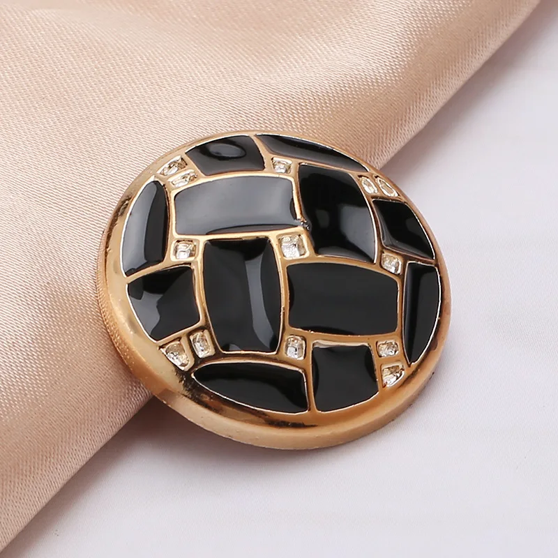 10Pcs Stylish Decorative Buttons for Women Jackets and Coat Vintage British Style Gold Coat Button for Clothing Button