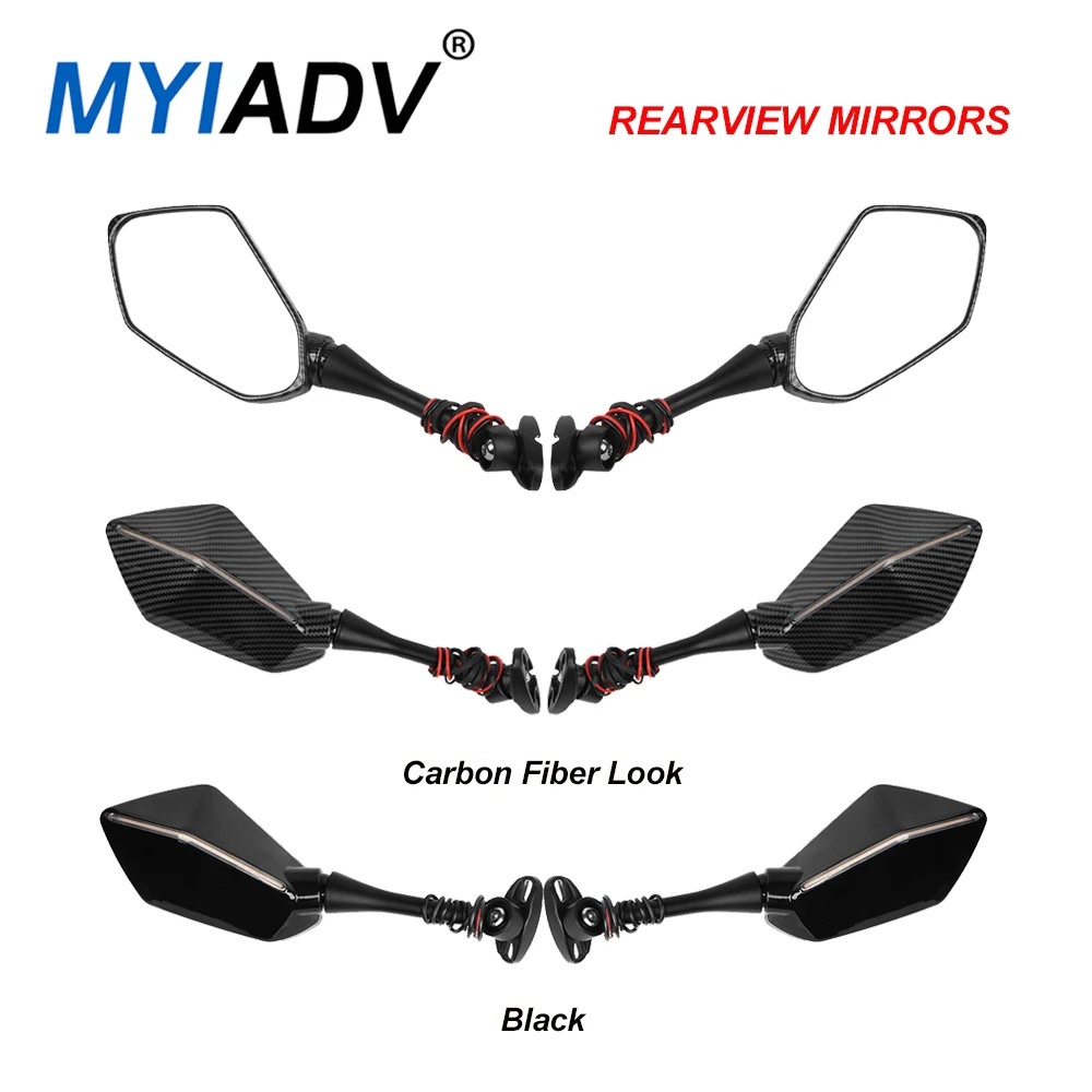 

Motorcycle Side Rearview Mirror With Turn Signal Light For Honda CBR600RR CBR1000RR CBR 600RR 1000RR Rear Mirrors Accessories