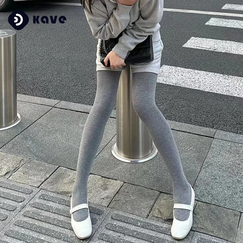 

Kave 150 г-220 г серые стильные вязаные колготки в рубчик женские зимние флисовые теплые чулки черные полосатые кружевные колготки узкие колготки