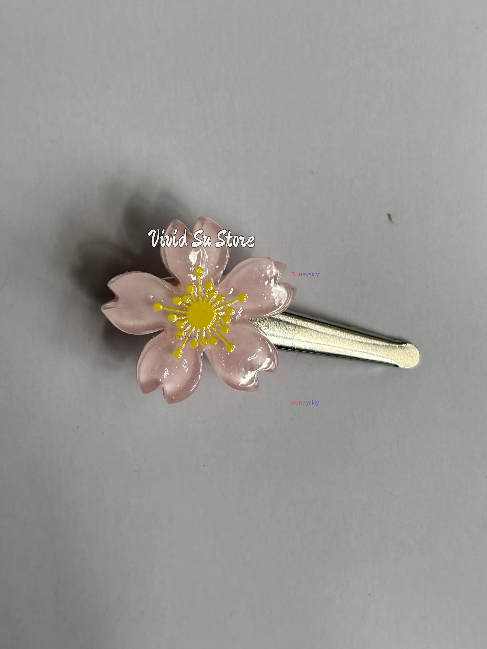 

Anime Your Lie In April Hair Clip Cosplay Pink Kaori Miyazono Sakura Hairpin Anime Character Prop for Halloween Wear Accessory