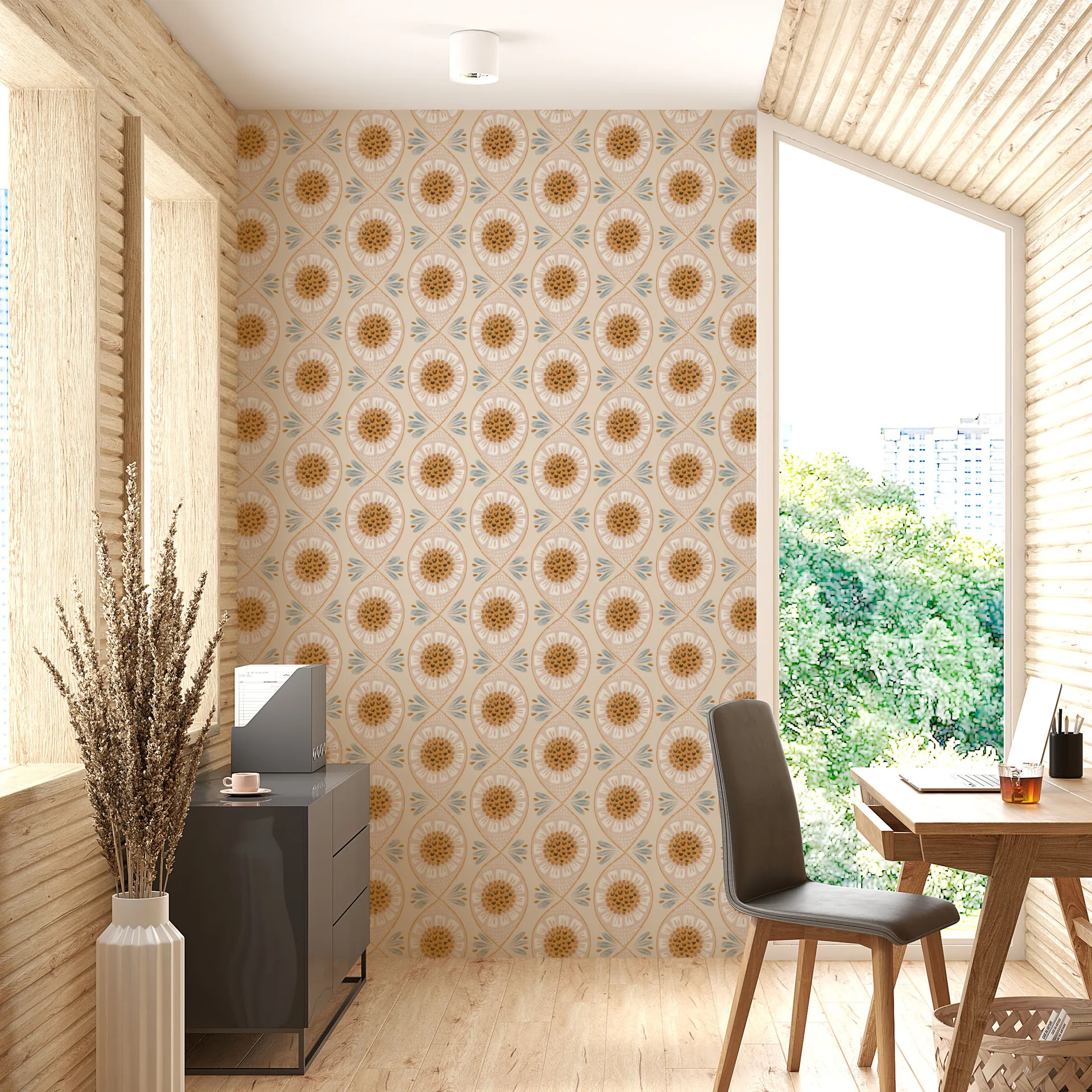 Sunflower Peel and Stick Wallpaper Daisy Floral Self Adhesive Wallpaper Removable Contact Paper for Cabinet Shelf Liner