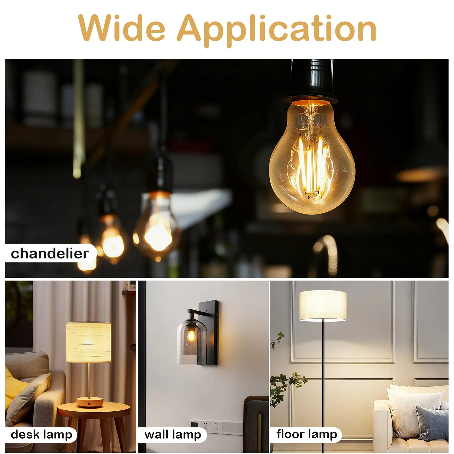 15개 LED 전구 DC12V 전구 G45 램프 E27 2W 에디슨 전구 2700K 앰버 교체용 글로브 전구 LED 캠핑 라이트