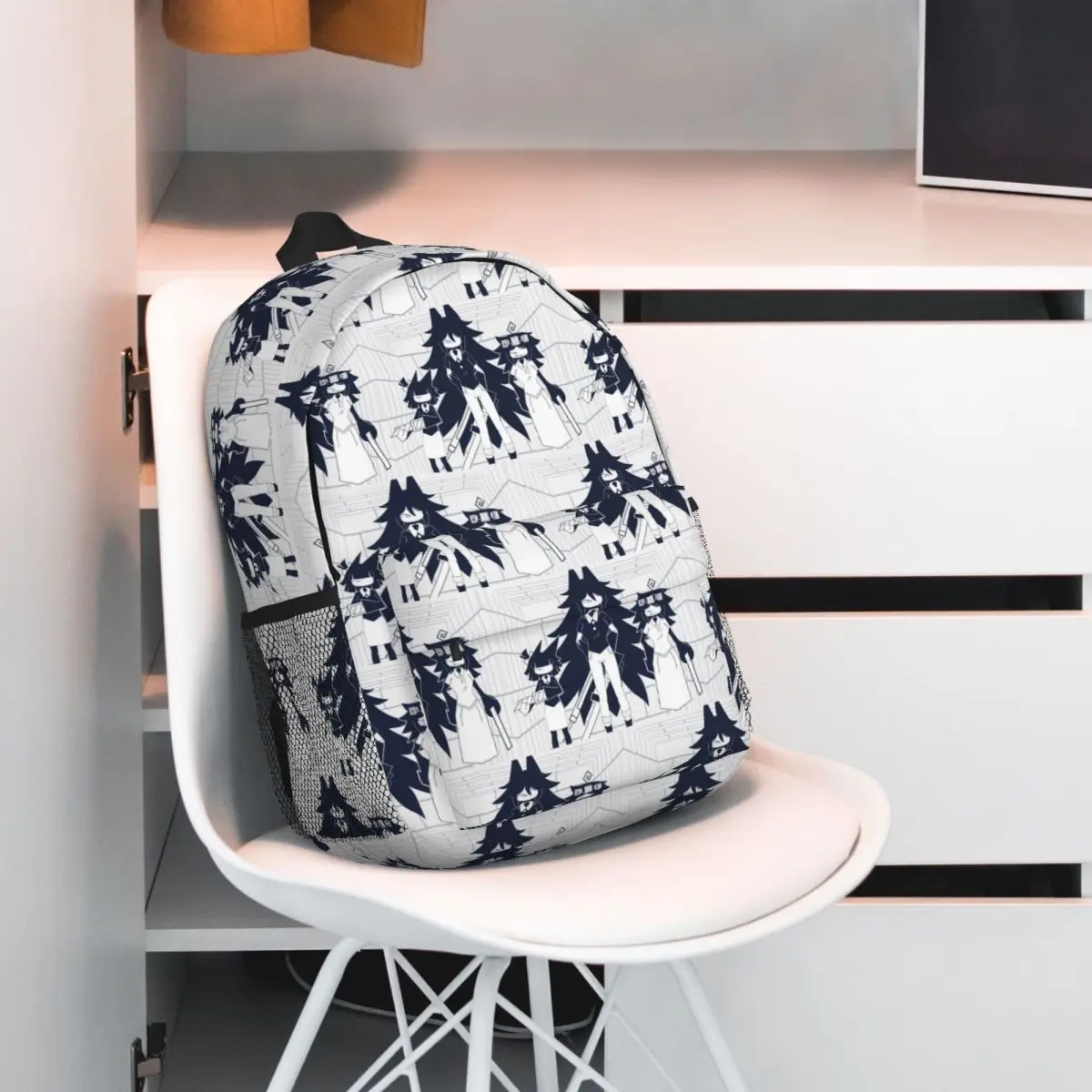 FPE Miss Circle Doodle Cartoon Game Backpack Hot Sale Daypack Large Capacity Boys Girls BookBag Shoulder Bags School Bag
