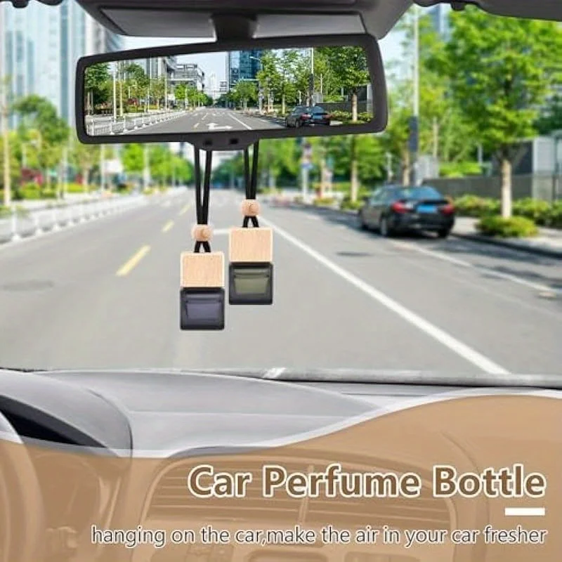 20 Stück 8ml Auto-Lufterfrischer-Diffusor Aromatherapie Ätherisches Öl Flasche Hängende Leere Transparente Parfümflasche Auto-Zubehör – Detail 5