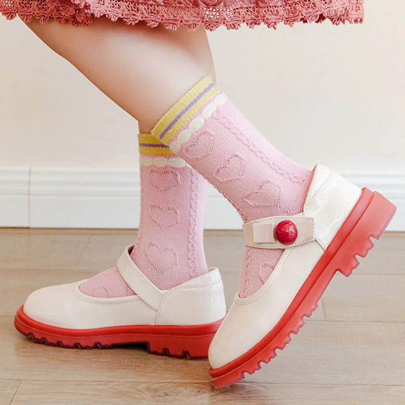 5 أزواج ربيع الخريف الأطفال جوارب قطنية فتاة صبي طفل لطيف الكرتون لينة شتاء دافئ 1-12 سنة للأطفال طالب المراهقين الجوارب #5