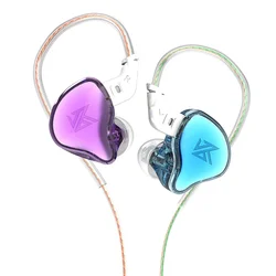 KZ EDC 3.5mm Earphones with Microphone HiFi Noise Cancelling in-ear Wired Headphones Sports Music Gaming Monitor Earbuds Headset