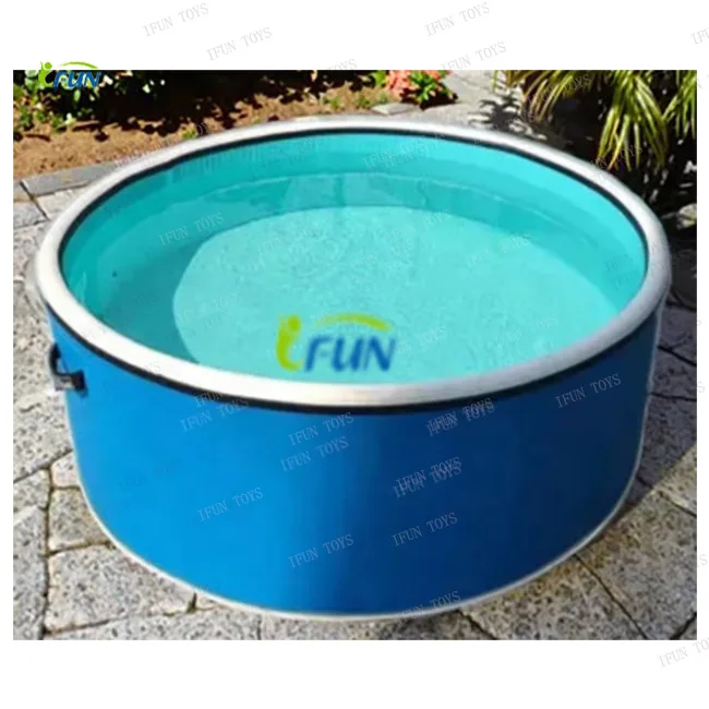 

Outdoor Inflatable Pool Ipolgo for Family /Air Tech Swimming Pool Water Fun for Photos Kids