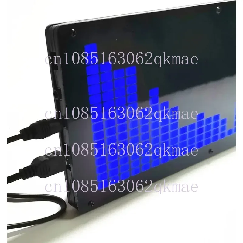 LED Music Spectrum Kit 24-segment Large Screen Blue LED Spectrum Kit Level Indicator Music Frequency Light