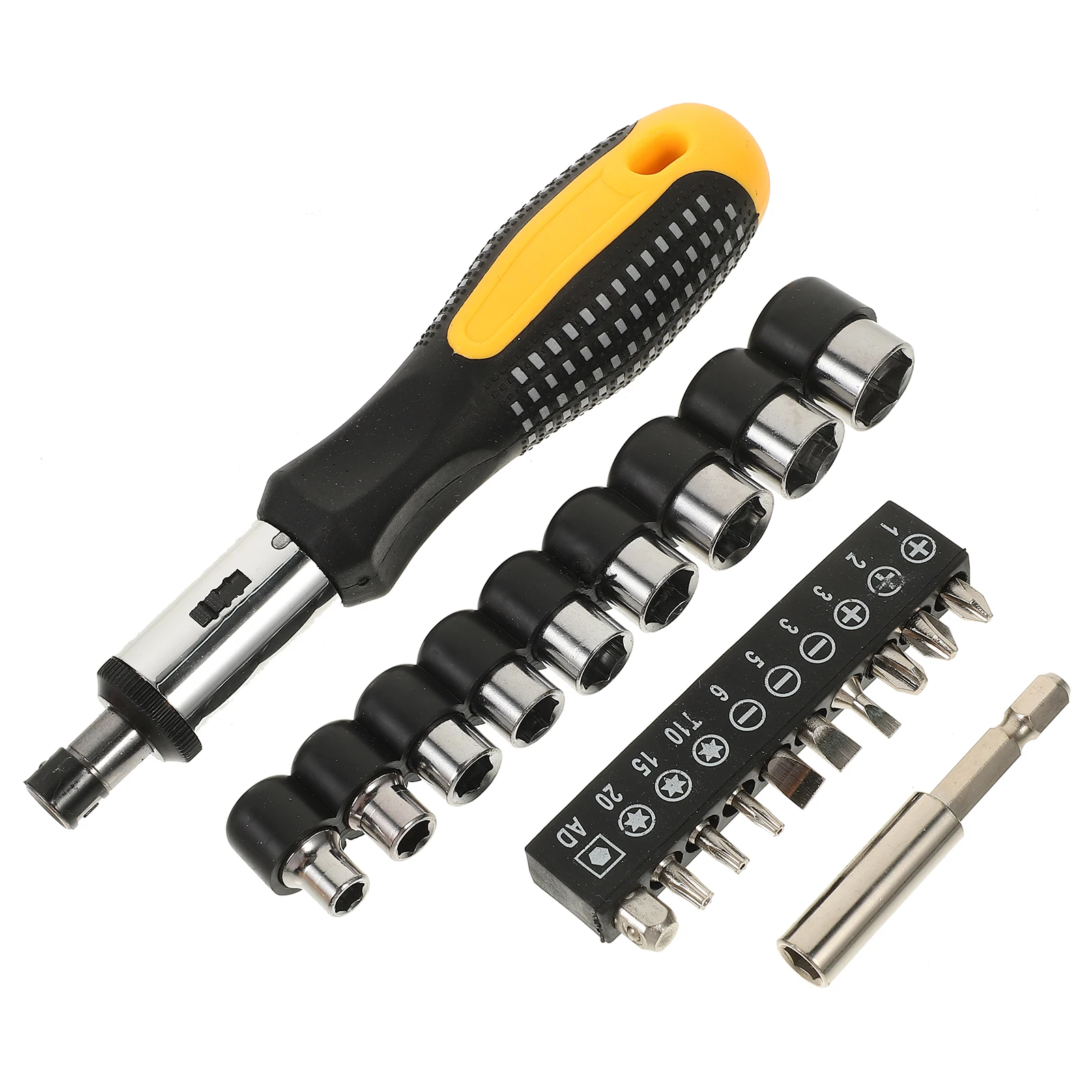 

Durable Ratchet Screwdriver Set Telescopic Magnetic H Wear Proof Steel Adjustable Wrench Hexagon Repair Tools H Tool Group