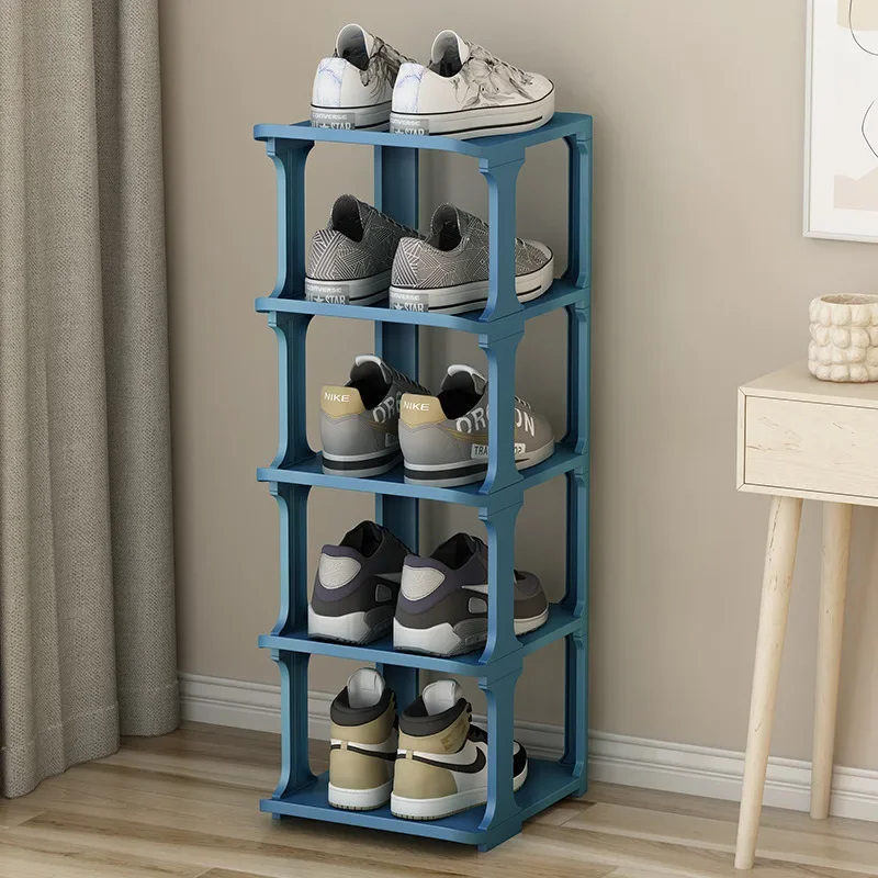 

Simple Plastic Single-row Multi-layer Dust-proof Storage Corner Shoe Rack At The Door of The Shoe Cabinet Home Furniture