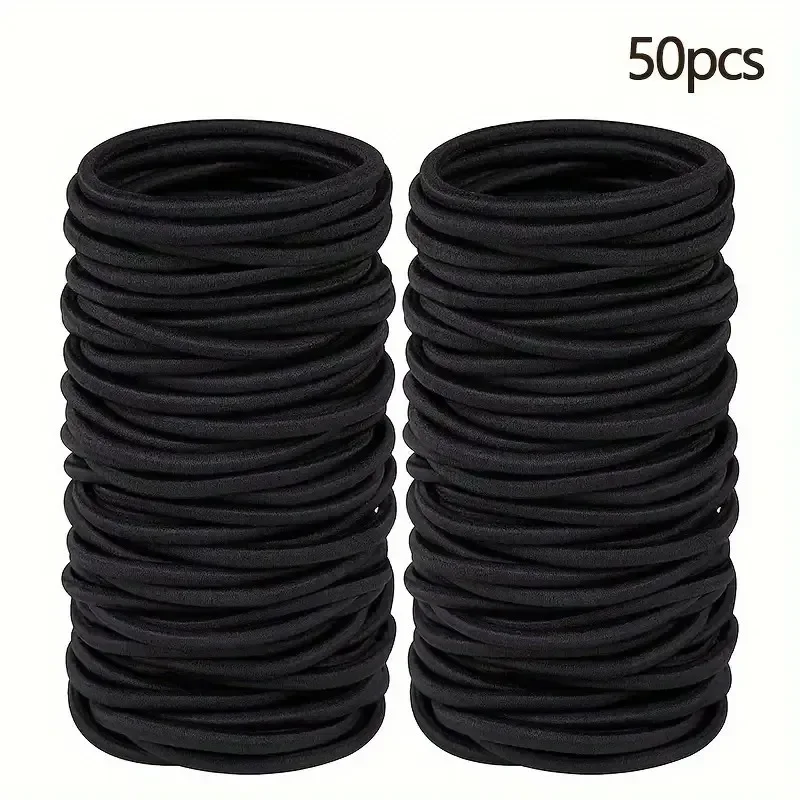 Black Elastic Hair Ties — product detail 8