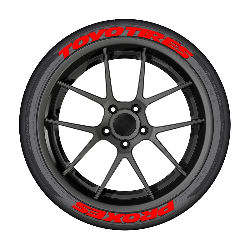 One Tire Letter Car Tire Styling Decorative Sticker PVC Waterproof Personalized Letter Tire Decal Without Glue