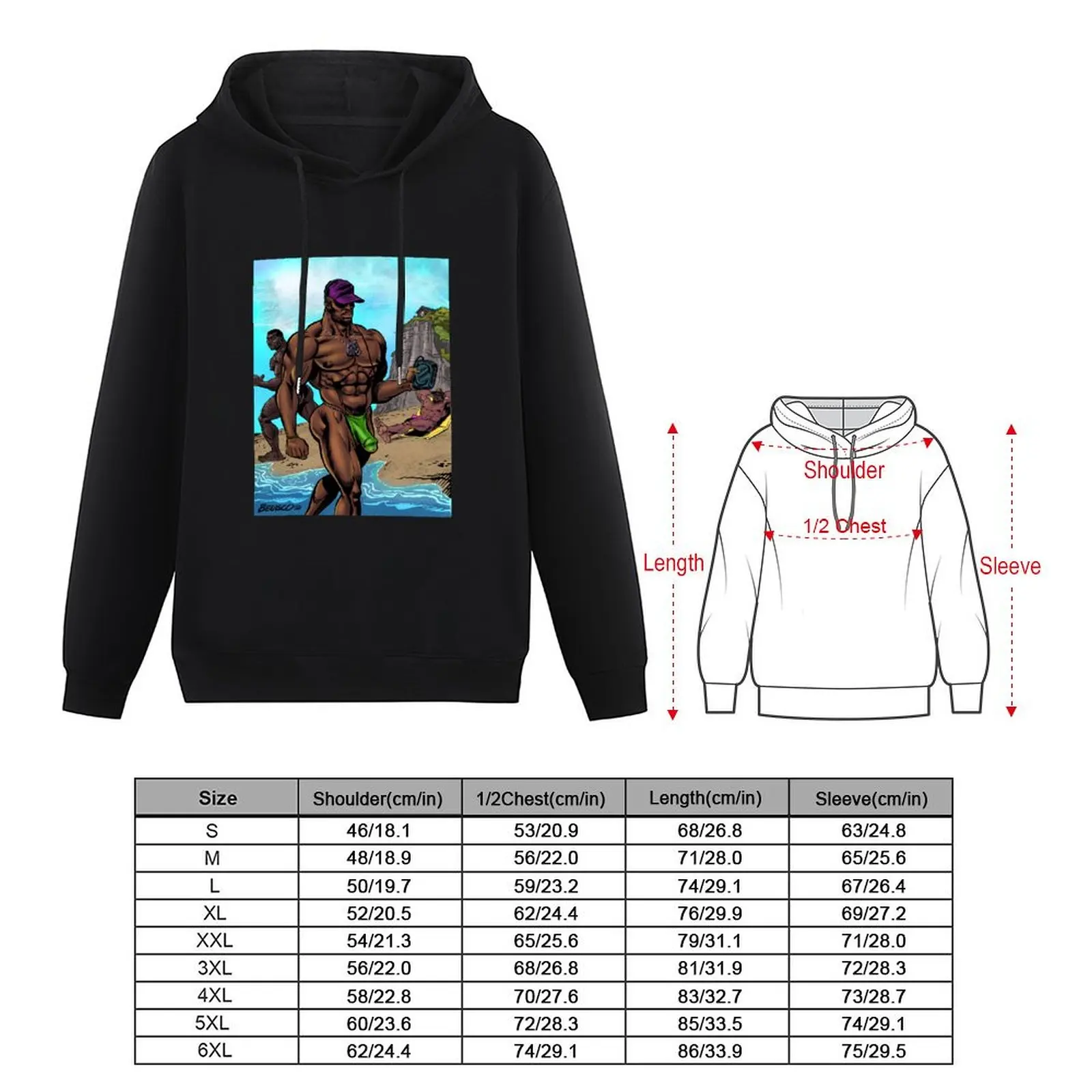 Boo on the Beach Pullover Hoodie japanese style anime clothing pullover