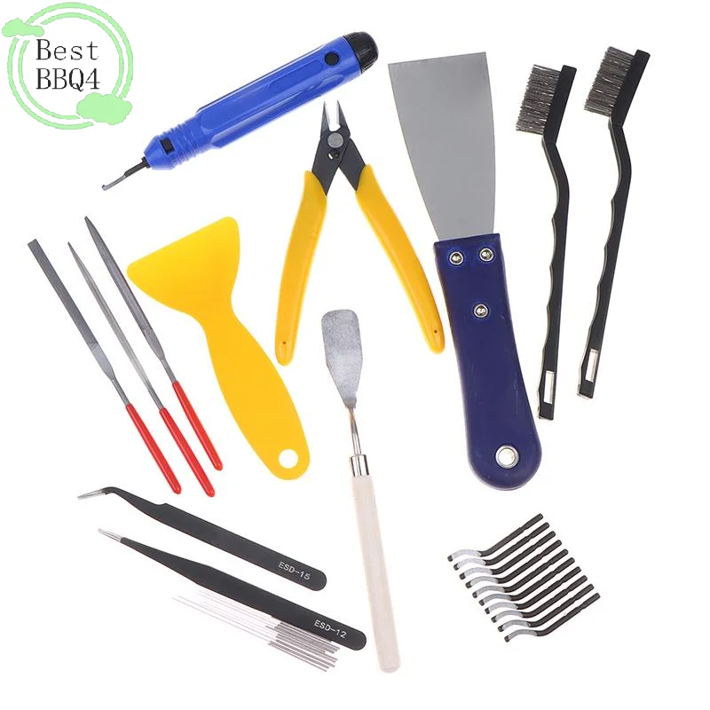 (BBQ4)1Set 3D Printer Tools Kit,3D Printer Accessories For All FDM/SLA Printers Includes Nozzle Cleaning Tools, Removal Scrapers