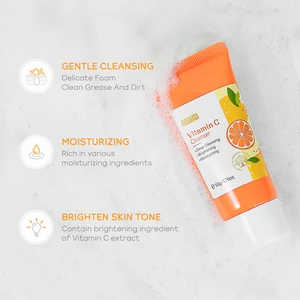 Vitamin C Deep Facial Pleaning Cleanser, Feuchtigkeitsfeuchtigkeit, Nelkenentfernung, Hautpflege, Waschschaum, Hautpflege 8 Hauptverkäufe Vitamin C -Seife - №2