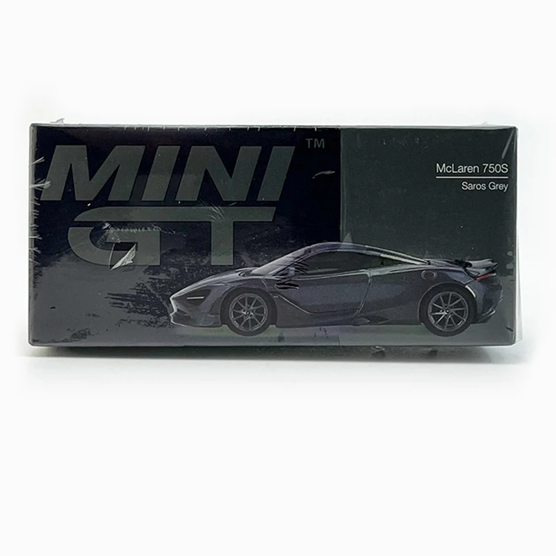 MINIGT Cars 1/64 Scale 750S Sports Car Model Diecast Alloy 720S LB Works Black Toy Car Model Collection Display Toys for Boys
