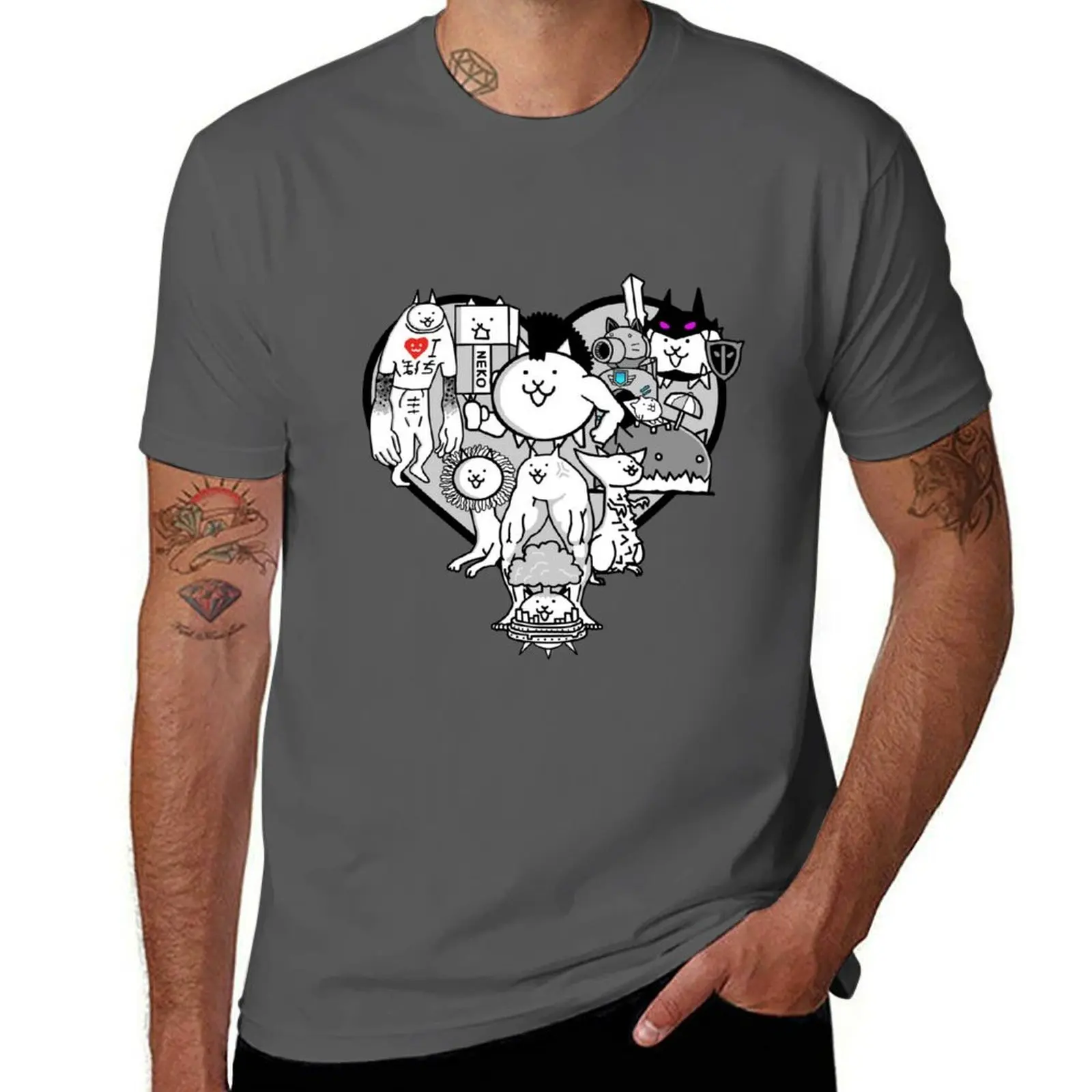 

Battle Cats True Form Mural T-Shirt cotton t shirts man 100% t shirts for man cotton T-Shirt