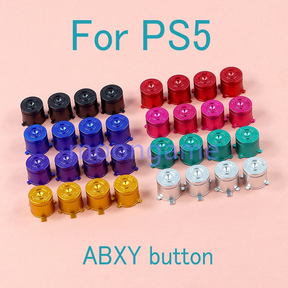 

30 комплектов для контроллера PS5, металлические пули, кнопки ABXY, алюминиевые клавиши