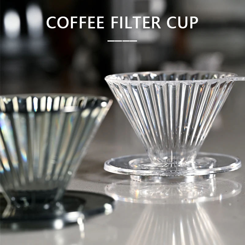 Reusable Coffee Dripper Resin Coffee Filter for Pour Over Barista Coffee Brewing Coffee Funnel Filter Pots Fantastic Cup1-2Cups