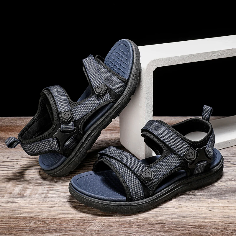 Sandalias de playa de ocio para hombre, zapatos informales ligeros para exteriores, Verano
