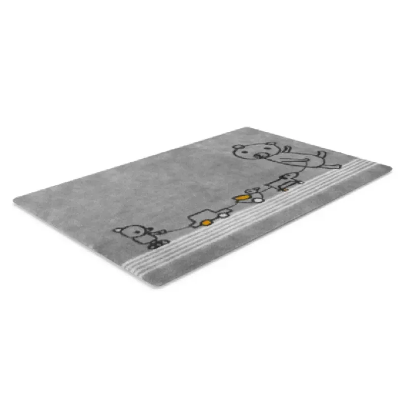 Scandinavian style large 3D printed carpet jute and silk prayer mat for living room, bathroom and kitchen
