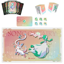 Pokemon Ptcg Gardevoir Sylveon pokrowiec na kartę wskaźnik schowek Playmat garnitur Anime klasyka karty do kolekcji gier zabawka prezent